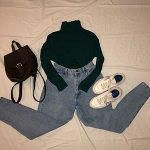 Teal Green Turtleneck